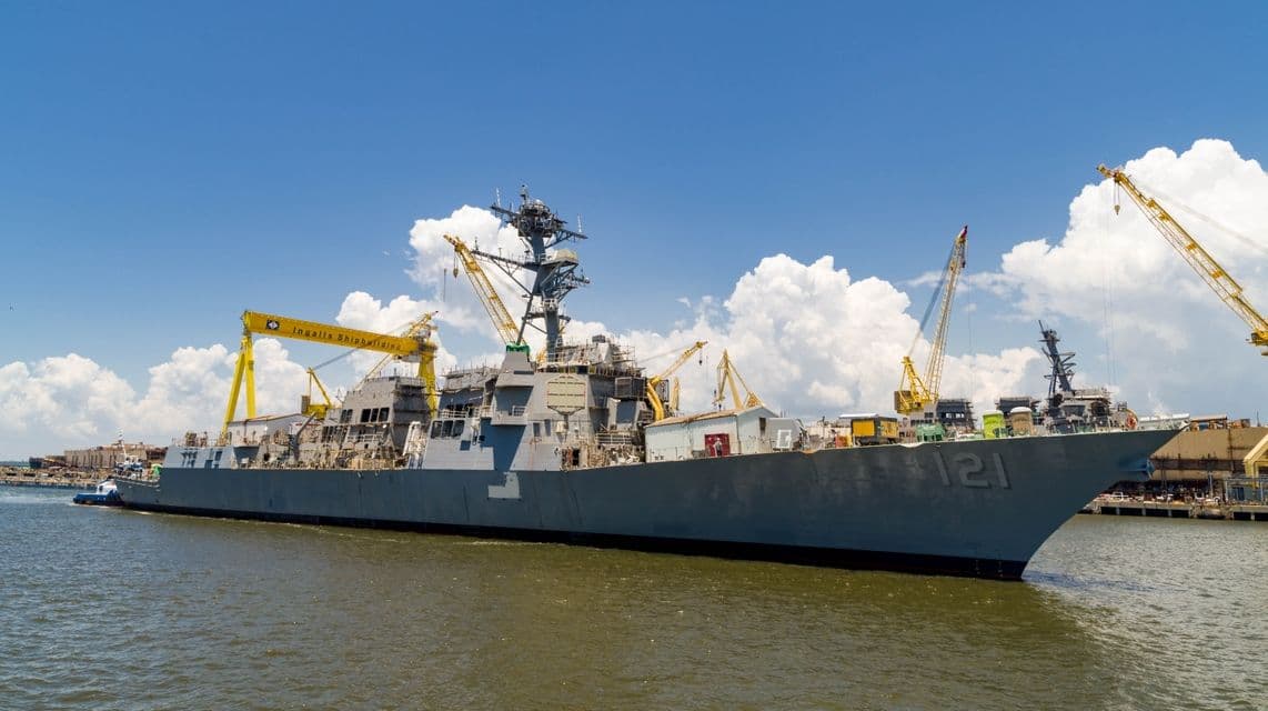 HUNTINGTON INGALLS INDUSTRIES LAUNCHES GUIDED MISSILE DESTROYER FRANK E. PETERSEN JR. (DDG 121)
