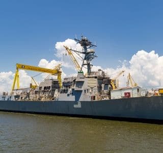 HUNTINGTON INGALLS INDUSTRIES LAUNCHES GUIDED MISSILE DESTROYER FRANK E. PETERSEN JR. (DDG 121)