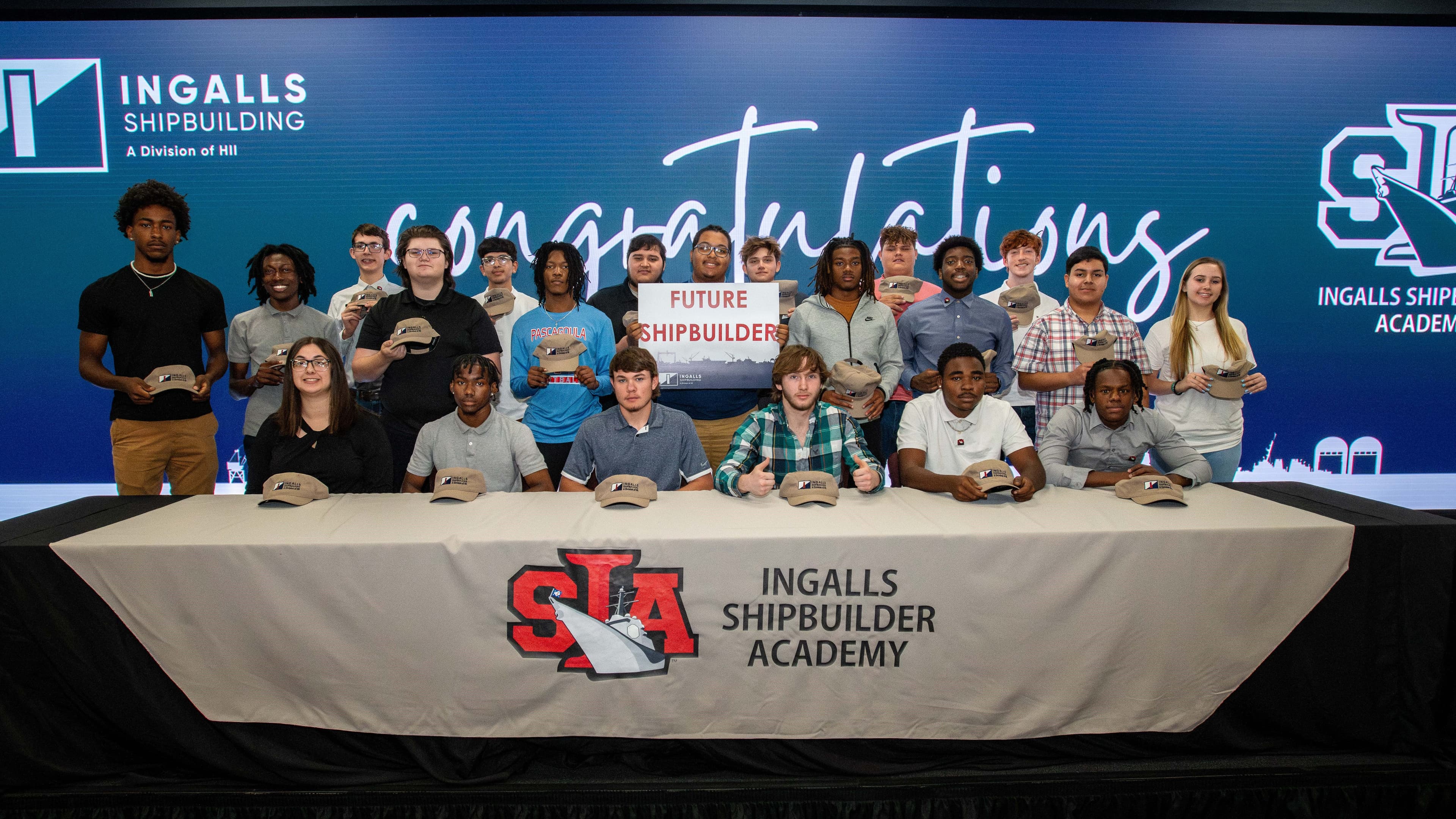 HII’s Ingalls Shipbuilding Hosts “Signing Day” for 2024 Graduates of Shipbuilder Academy
