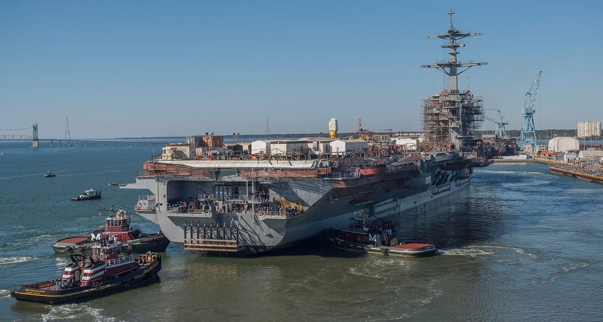 NEWPORT NEWS SHIPBUILDING COMPLETES DRY DOCK WORK FOR AIRCRAFT CARRIER USS ABRAHAM LINCOLN (CVN 72) REFUELING AND COMPLEX OVERHAUL