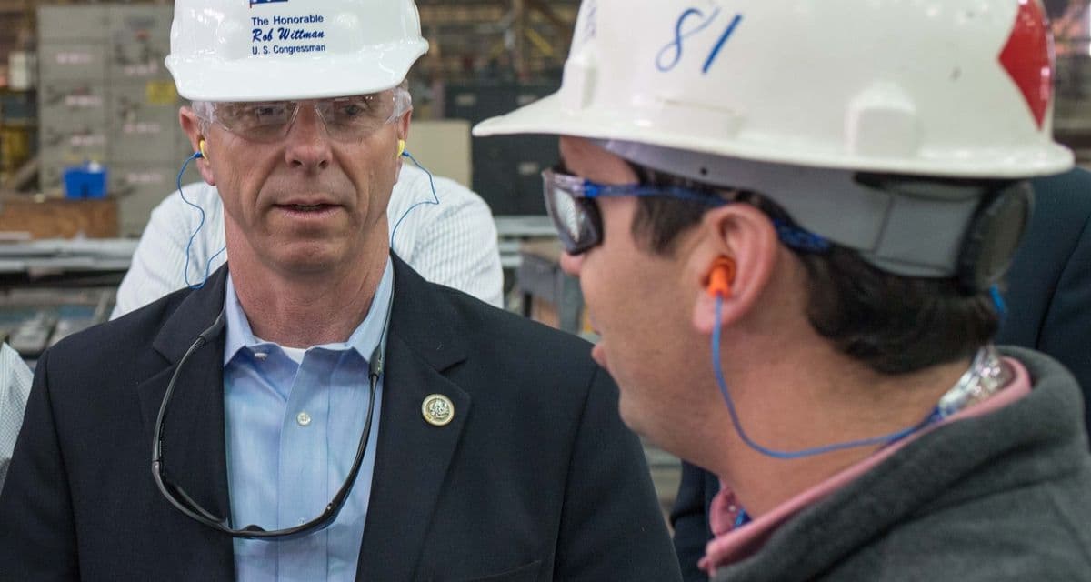 REPS. WITTMAN AND PALAZZO VISIT HUNTINGTON INGALLS INDUSTRIES’ INGALLS SHIPBUILDING DIVISION