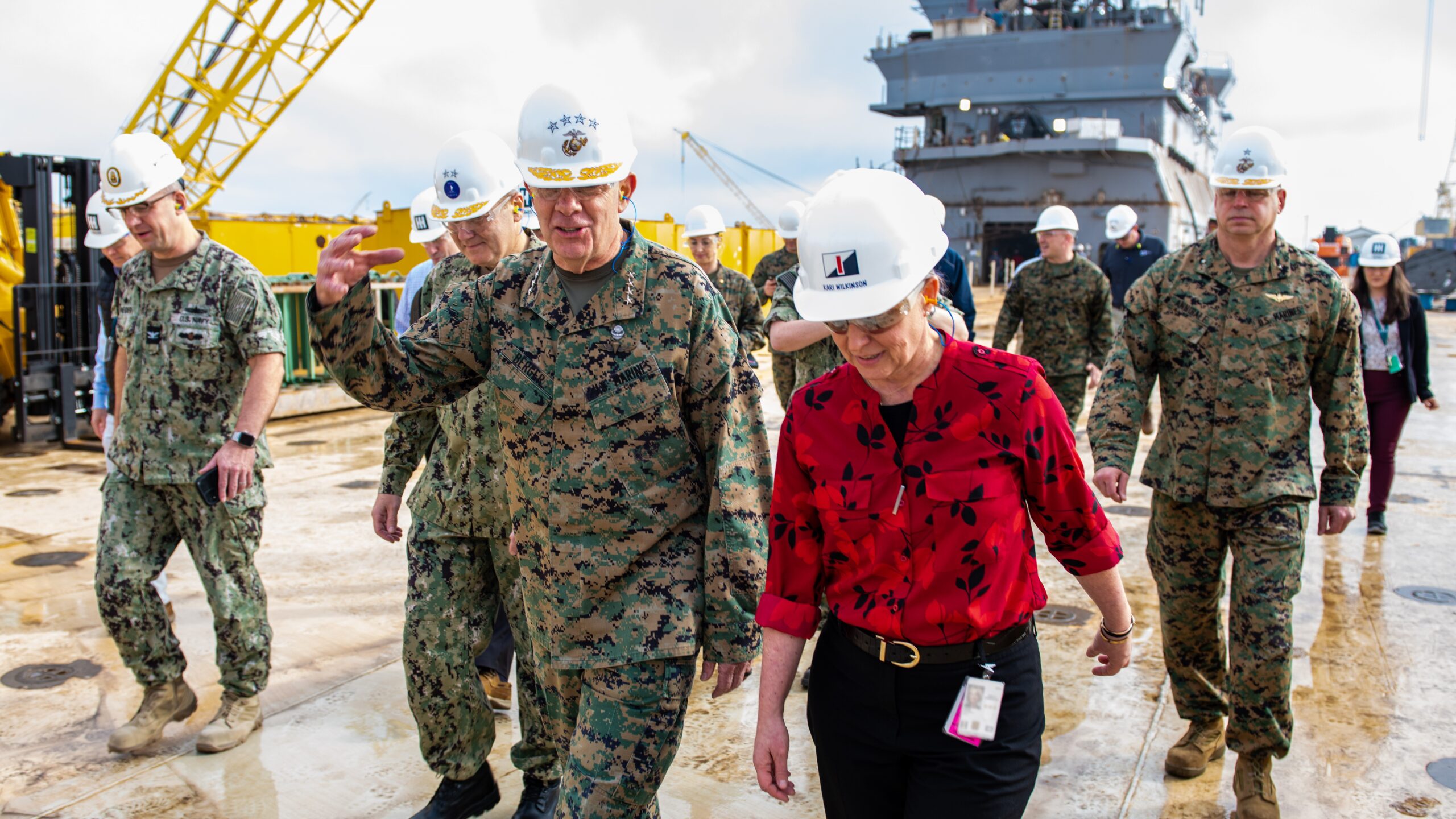 HII Hosts Marine Corps Commandant Gen. David H. Berger at Ingalls 