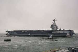 HII Completes Inaugural Maintenance and Modernization Period for Aircraft Carrier USS Gerald R. Ford (CVN 78)
