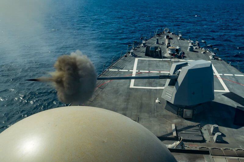MK Naval Gun System Testing