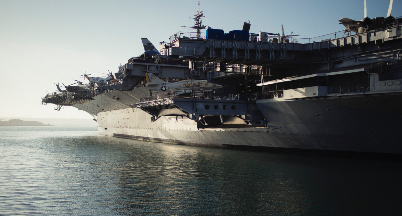 Aircraft Carrier Docked