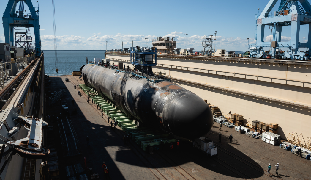 Montana (ssn 794) In Dry Dock