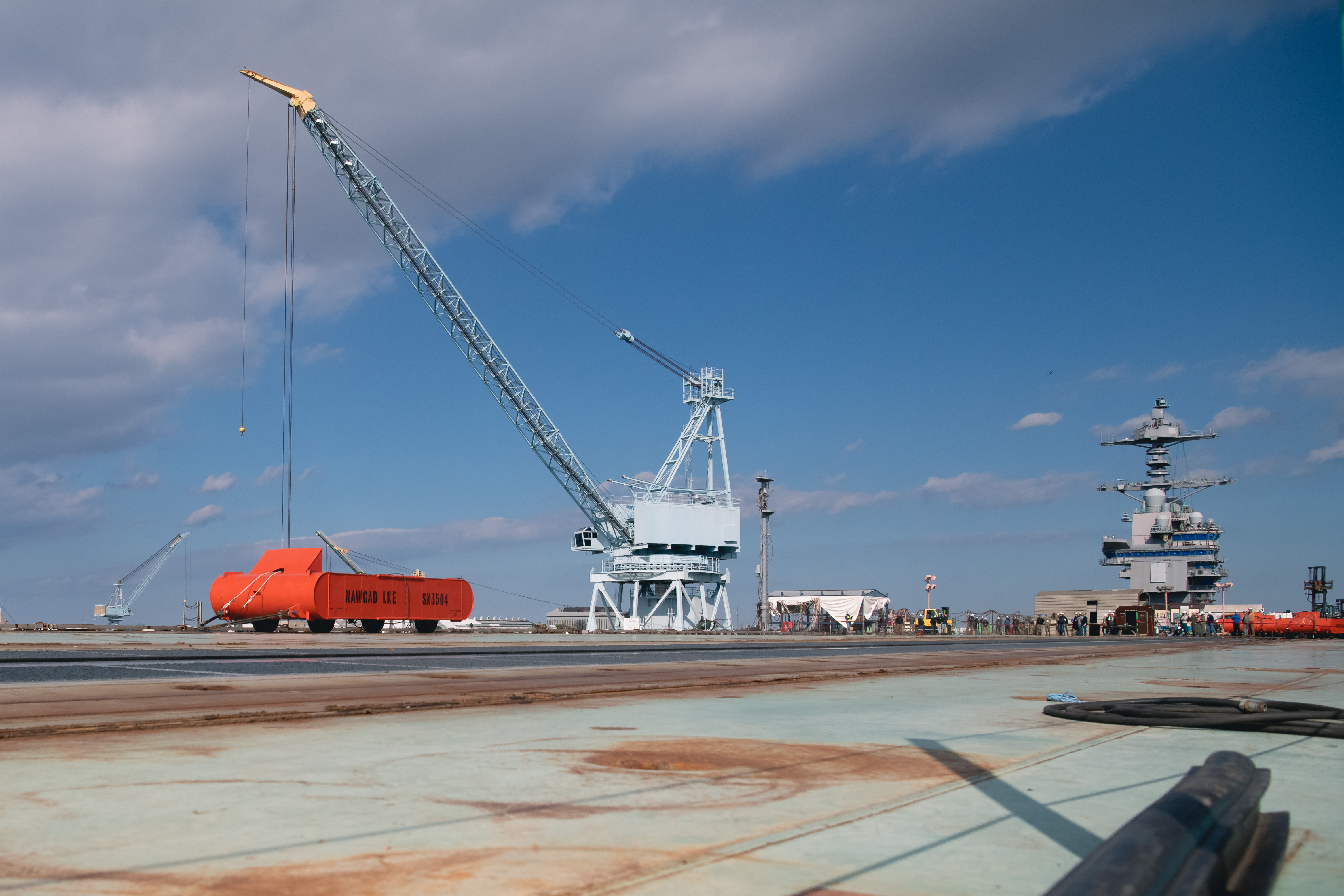 John F. Kennedy Cvn 79 Dead Load Testing