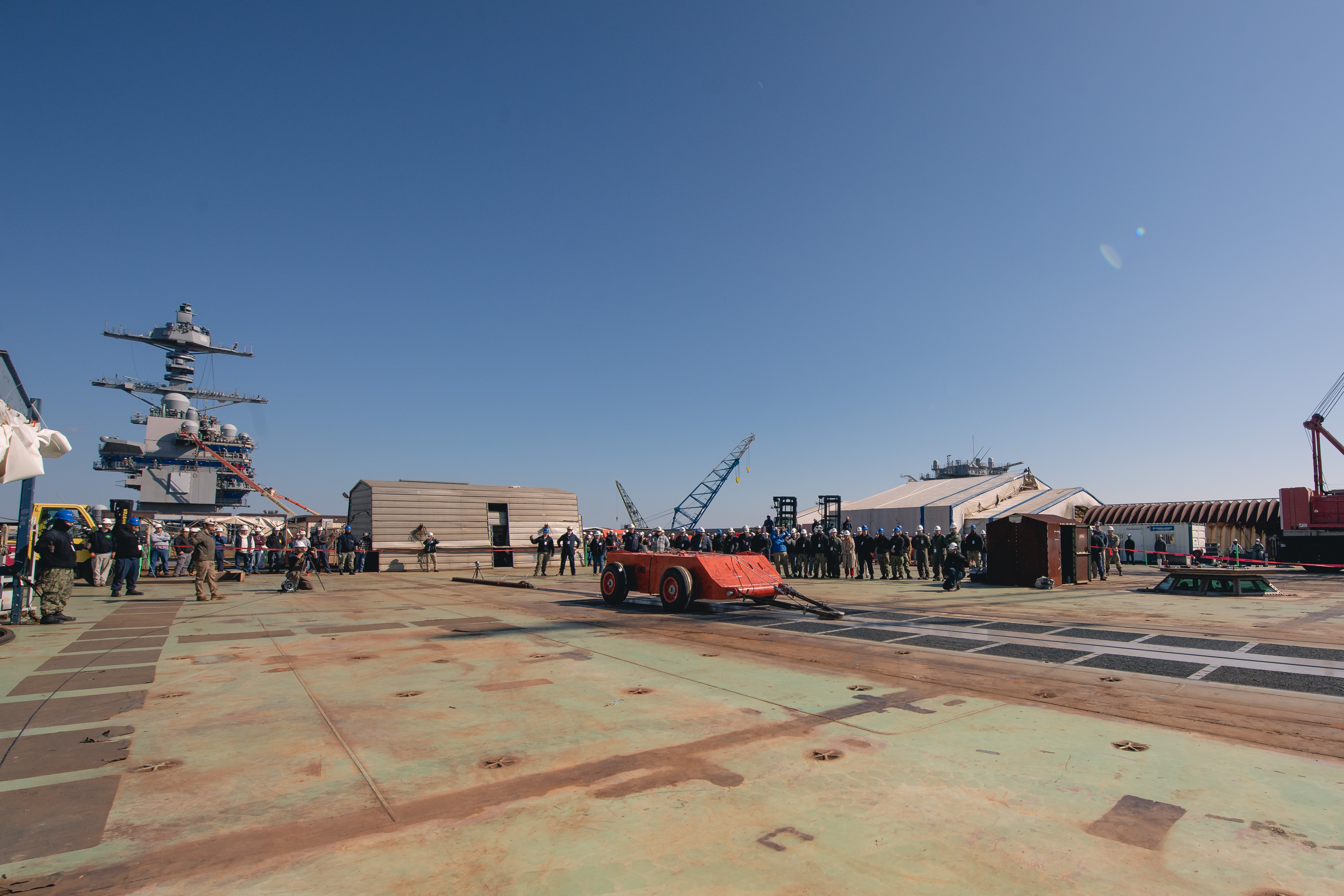 John F. Kennedy Cvn 79 Dead Load Testing