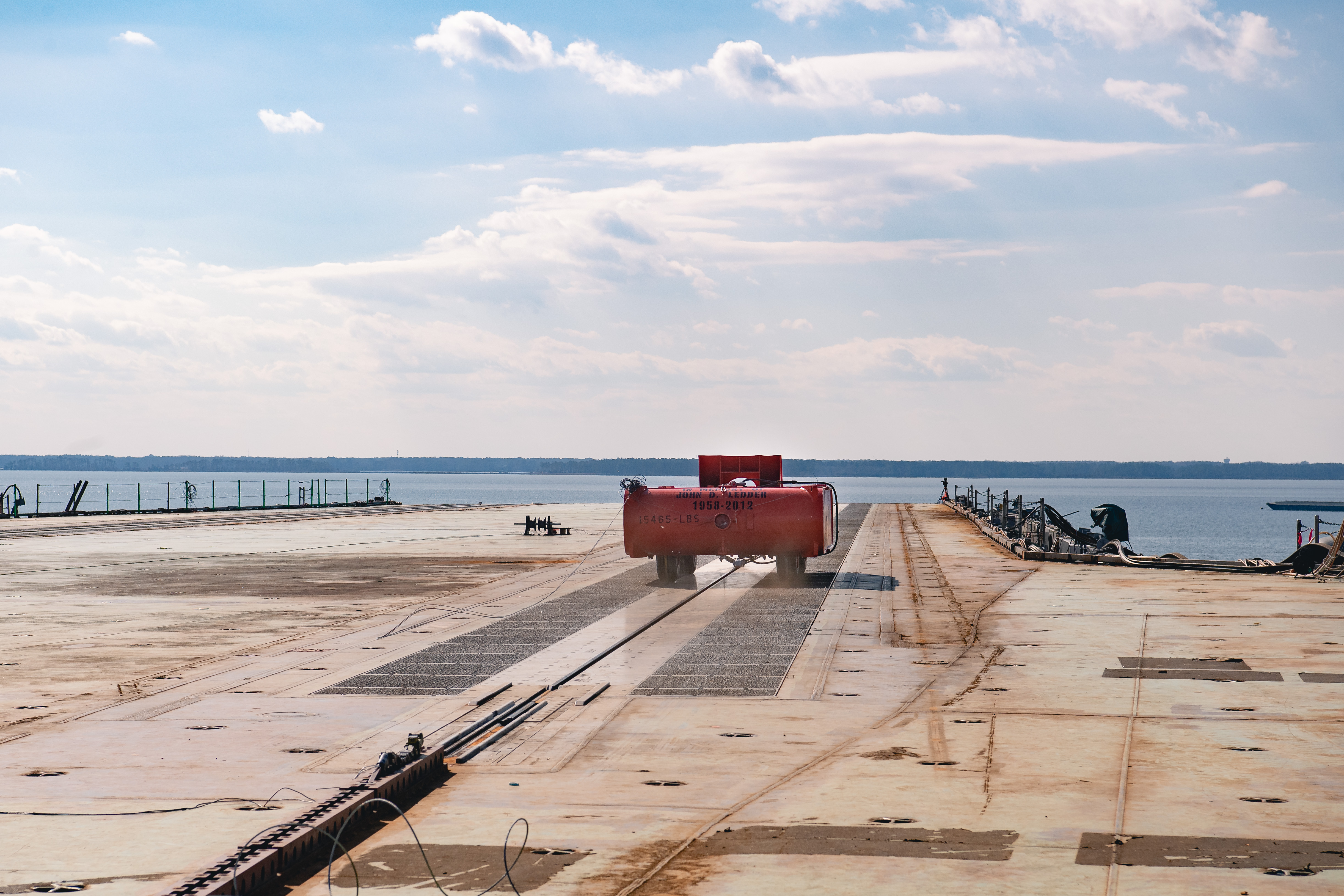 John F. Kennedy Cvn 79 Dead Load Testing