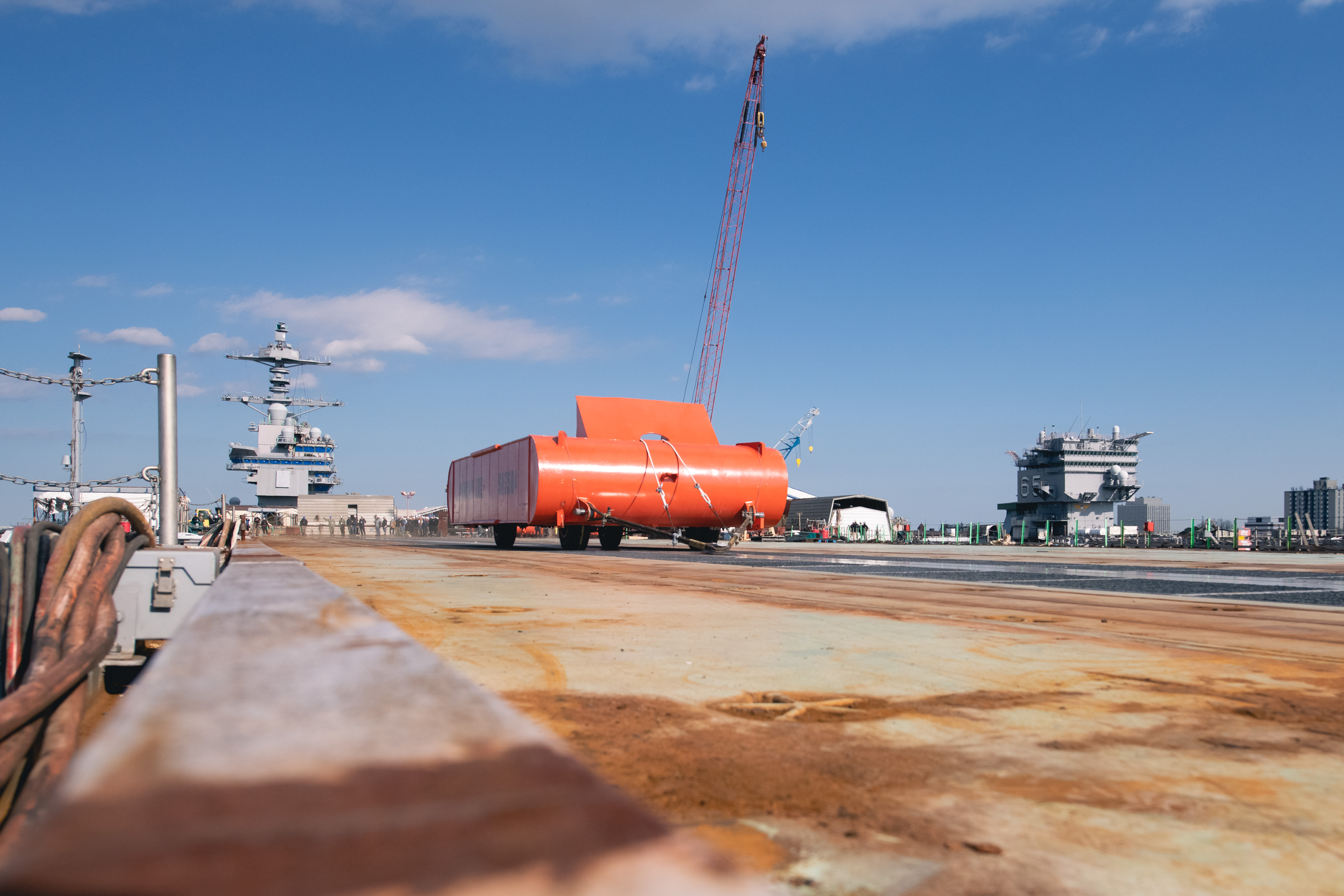 John F. Kennedy Cvn 79 Dead Load Testing