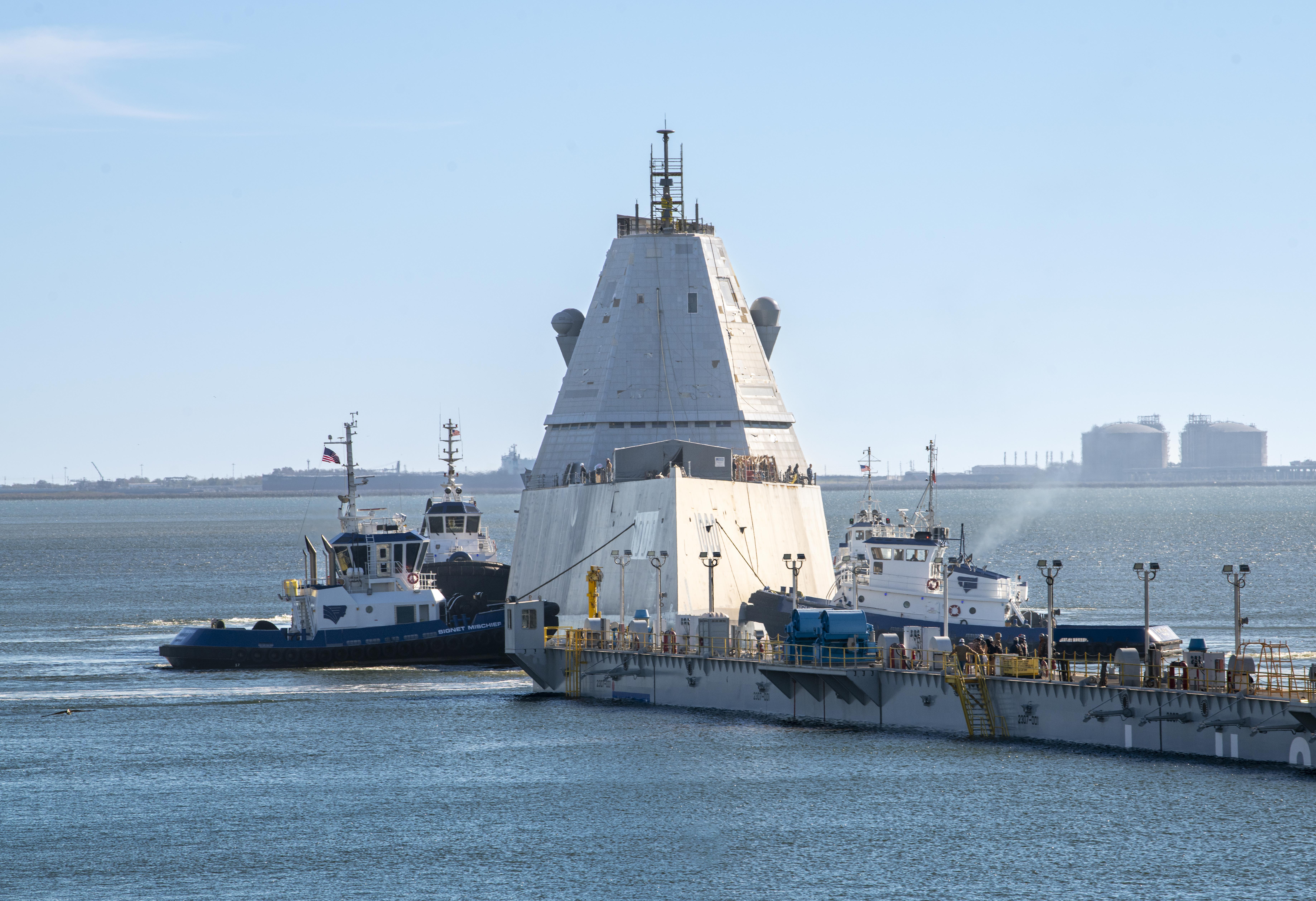 Ddg 1000 Zumwalt Undocking