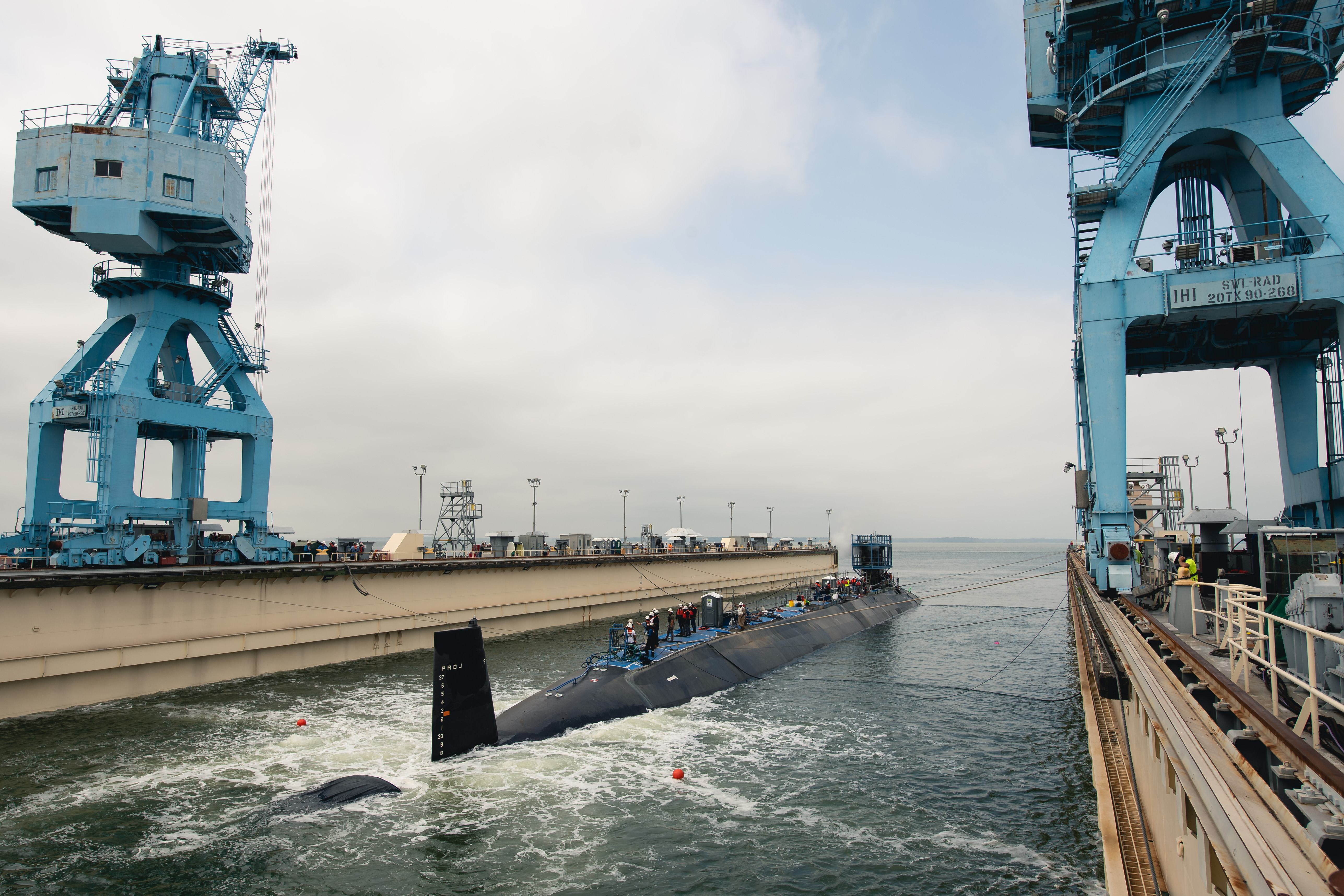 Arkansas Ssn 800 Submerged Before Launch