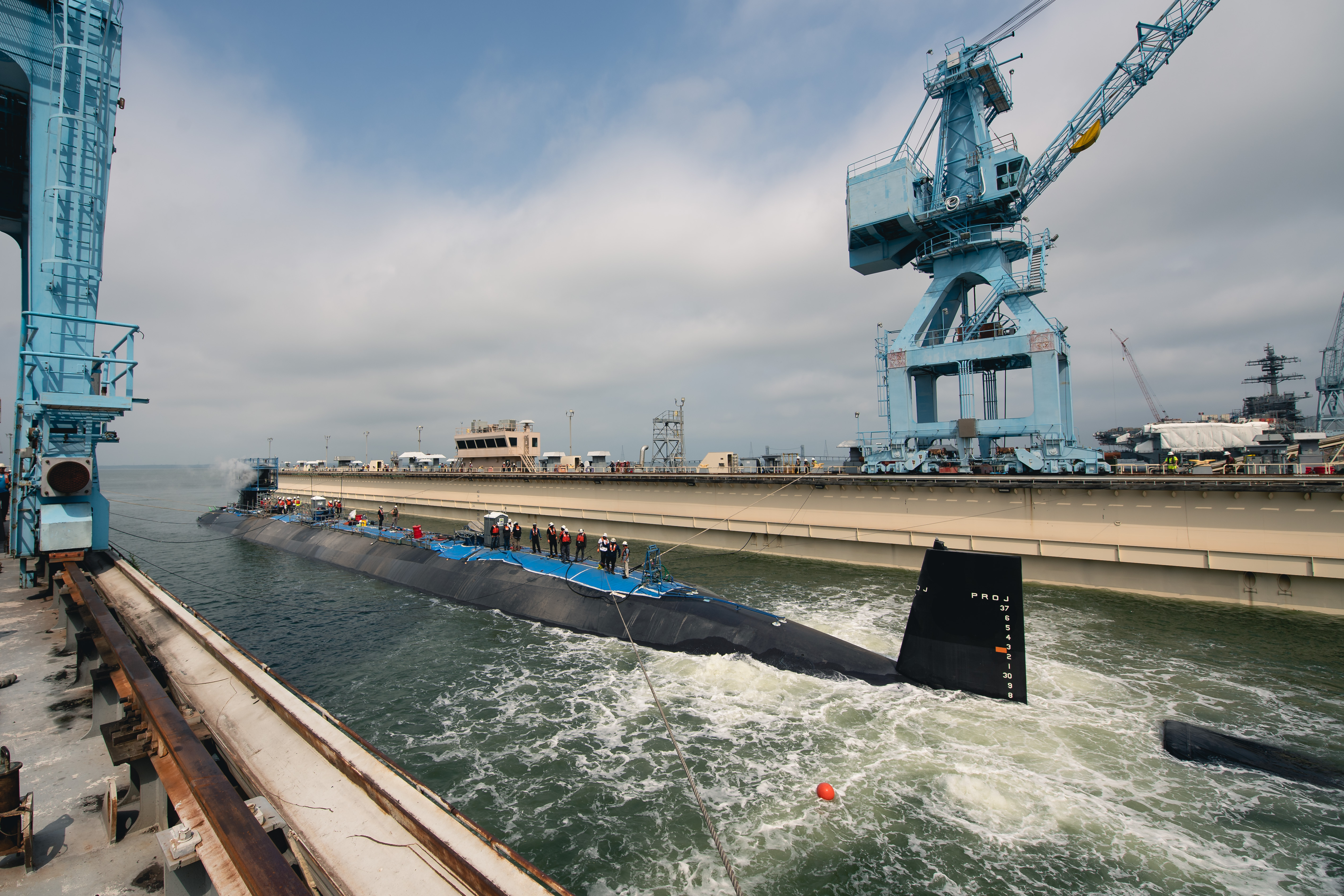 Arkansas Ssn 800 Submerged Before Launch