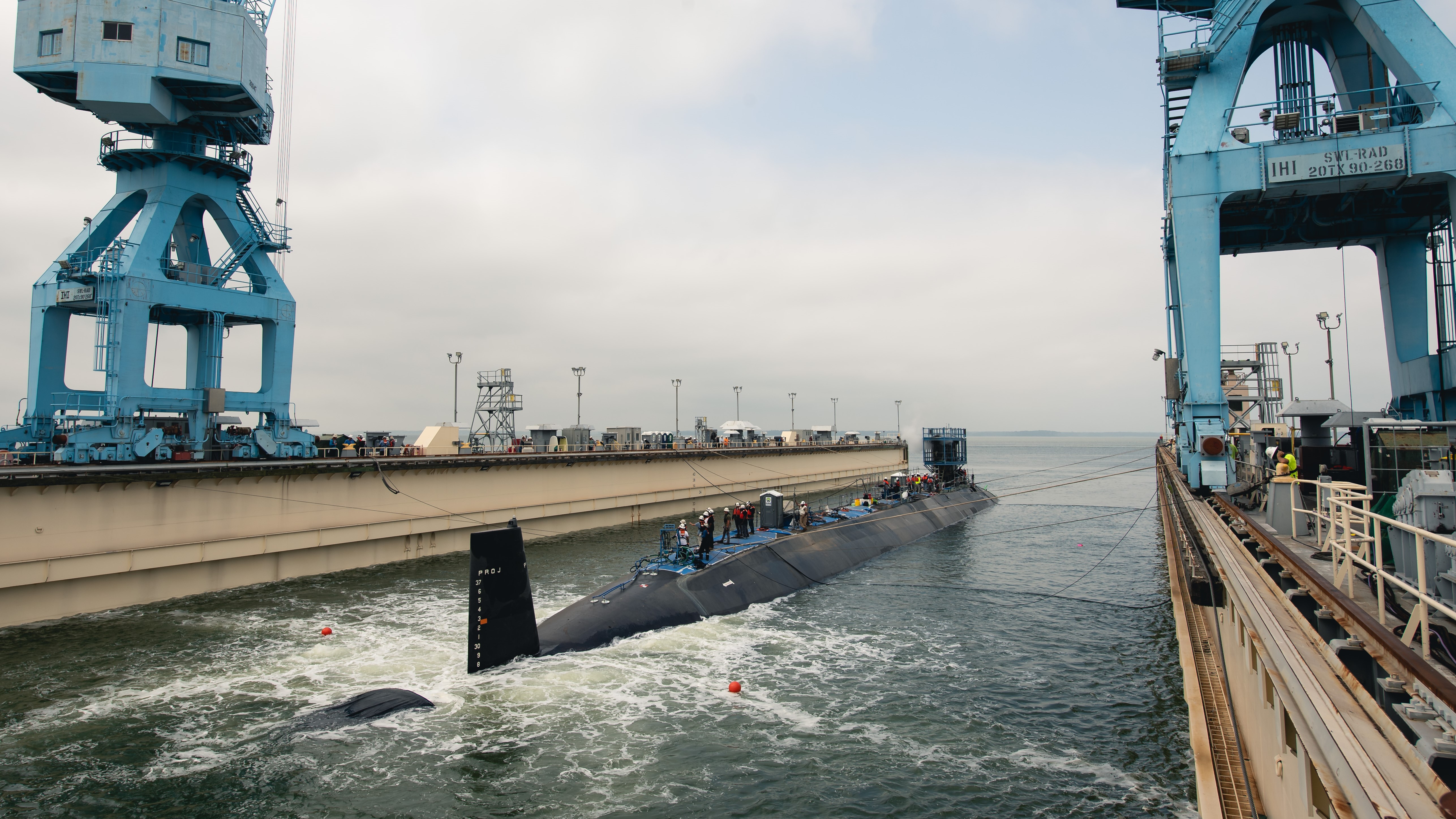 Arkansas Ssn 800 Submerged Before Launch