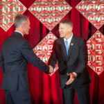 Todd Congratulating Honoree