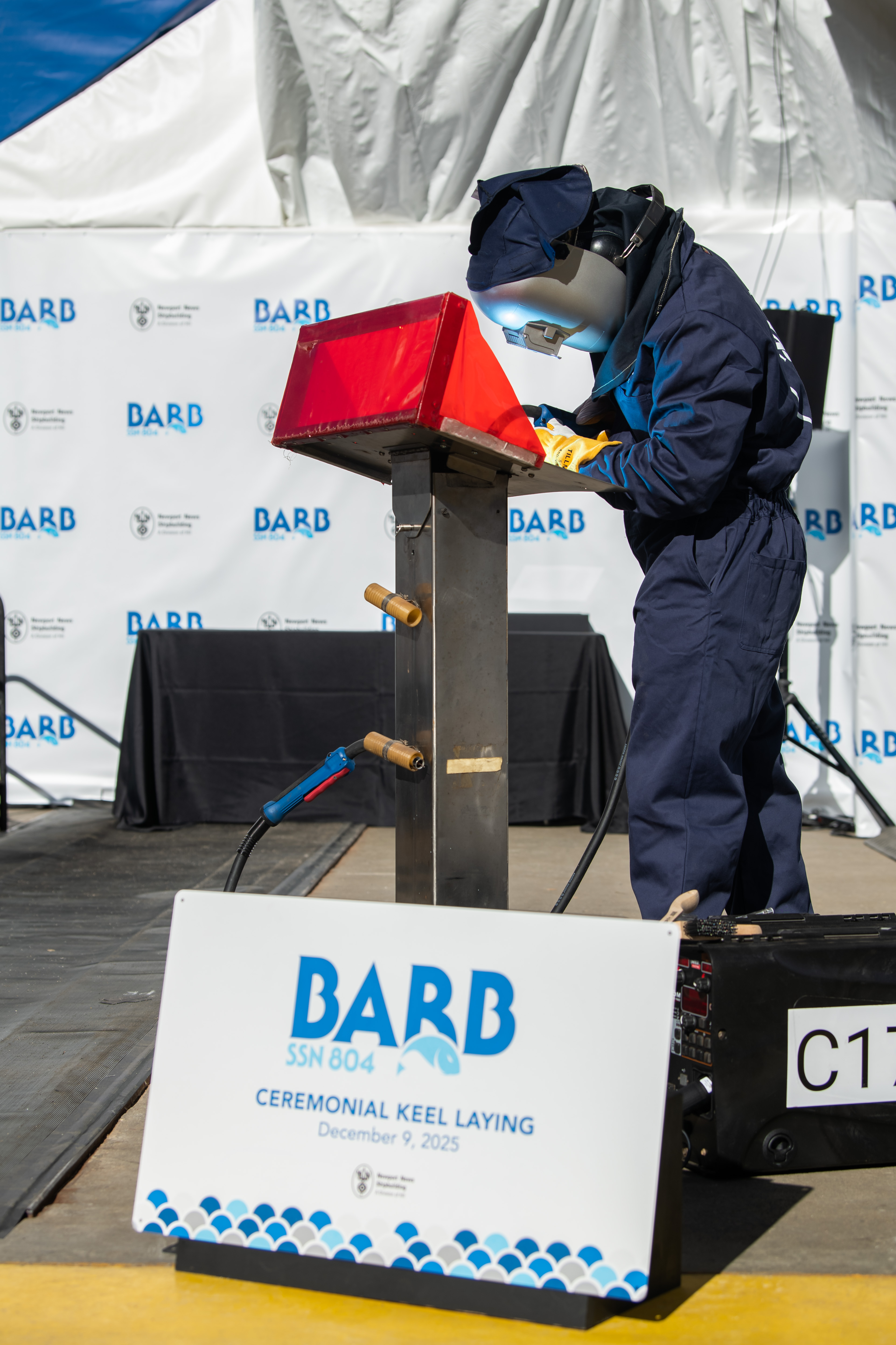 Barb Ssn 804 Keel Laying