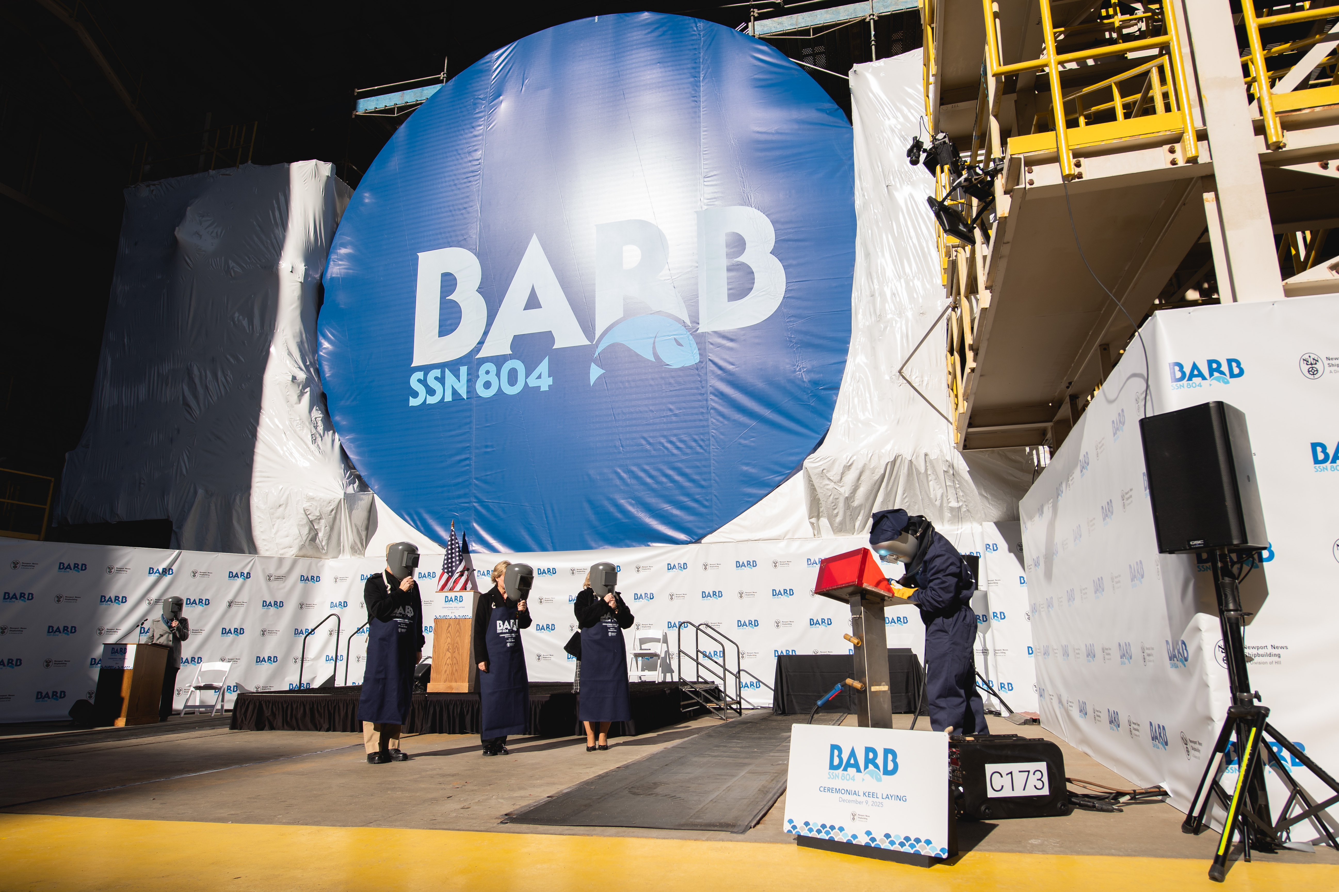 Barb Ssn 804 Keel Laying