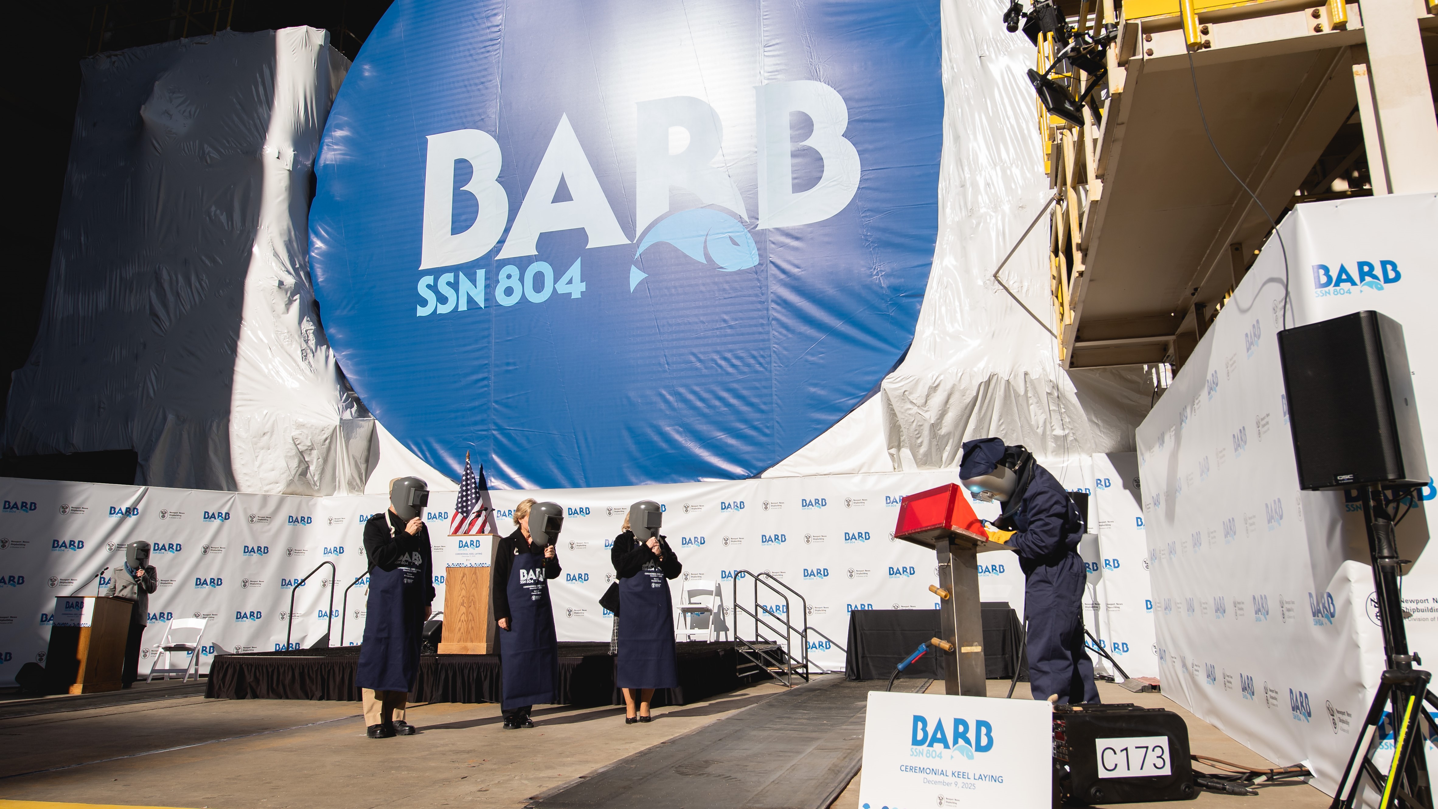 Barb Ssn 804 Keel Laying