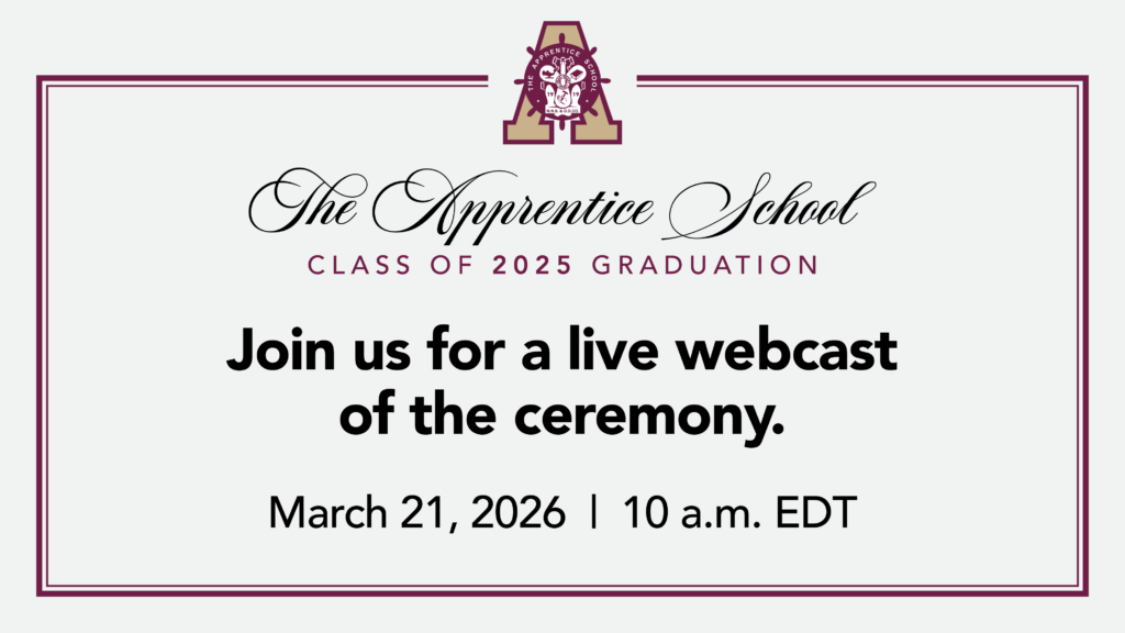 26 O22 Apprentice School Graduation Screen